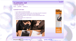 Desktop Screenshot of eupeople.net